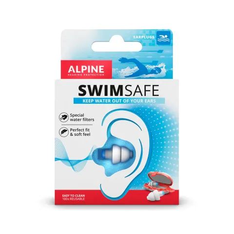 Nút Bịt Tai Đi Bơi Chống Nước Alpine SwimSafe Cho Người Lớn - Ngăn Nước, Ngừa Nhiễm Trùng Tai, Người Tham Gia Thể Thao Nước
