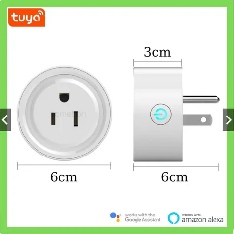 Ổ cắm điện thông minh Tuya Smart Life 10A - Điều khiển bằng giọng nói và kết nối Wifi, tương thích Google Home, Alexa