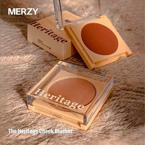 Phấn Má Dạng Nén Kiềm Dầu Merzy The Heritage Blusher - Tông Cam Đất Thời Trang, Lên Màu Chuẩn, Lâu Trôi, Phù Hợp Mọi Loại Da