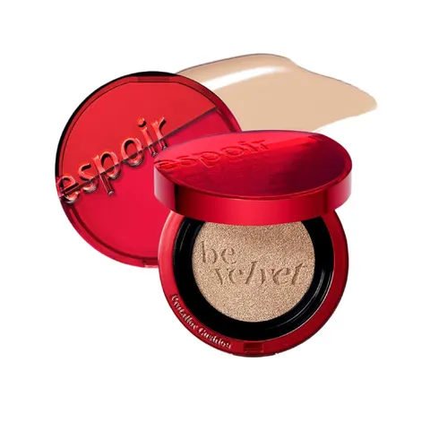 Phấn Nước Espoir Pro Tailor Be Velvet Cover Cushion SPF 34 PA++ - Trang Điểm Da Mịn Màng Tự Nhiên, Lớp Nền Căng Mướt