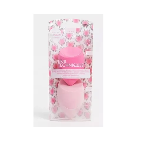 Set 2 Bông Mút Trang Điểm Real Techniques Miracle Sponge - Dupe Hoàn Hảo Beauty Blender Cho Lớp Nền Mịn Màng, Dễ Dàng Sử Dụng