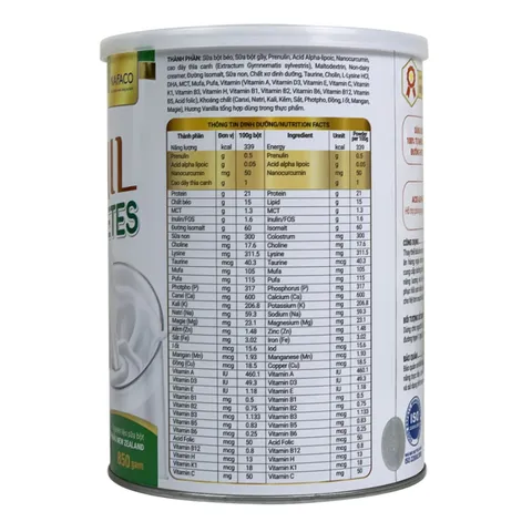 Sữa Bột Dinh Dưỡng Neomil Diabetes Hỗ Trợ Người Tiểu Đường - Cung Cấp Dinh Dưỡng Thiết Yếu, 350g và 850g