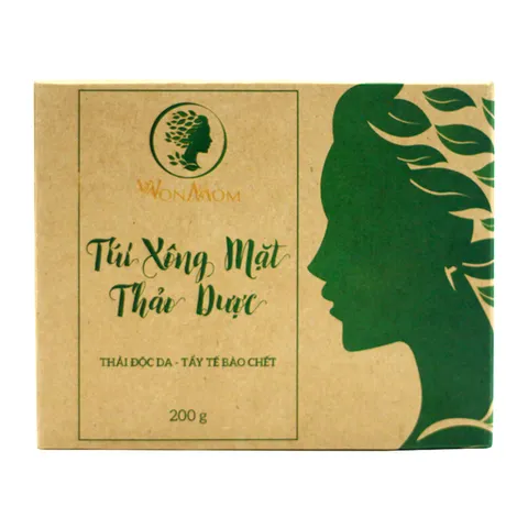 Túi Xông Mặt Thảo Dược Wonmom - Hỗ Trợ Thải Độc Da, Tẩy Da Chết Từ Thiên Nhiên, Giúp Da Săn Chắc Mịn Màng, Hộp 10 Túi 100g