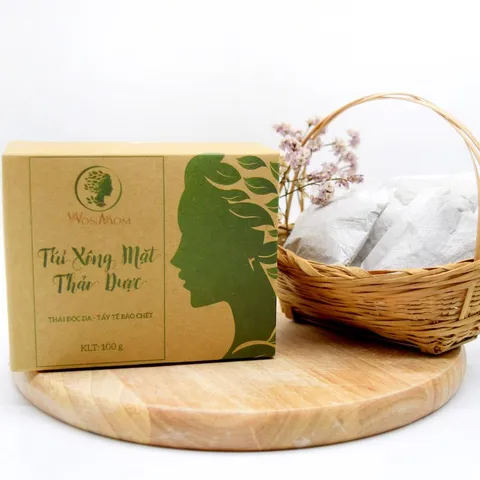 Túi Xông Mặt Thảo Dược Wonmom - Hỗ Trợ Thải Độc Da, Tẩy Da Chết Từ Thiên Nhiên, Giúp Da Săn Chắc Mịn Màng, Hộp 10 Túi 100g