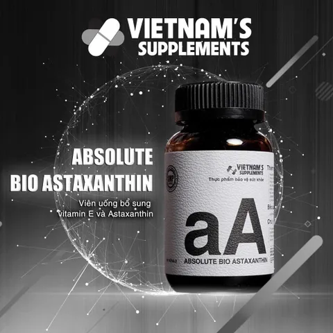 Viên Uống Làm Đẹp Da Absolute Bio Astaxanthin - Hỗ Trợ Giảm Mụn, Trẻ Hóa Da, Vitamin E Cho Làn Da Khỏe Mạnh