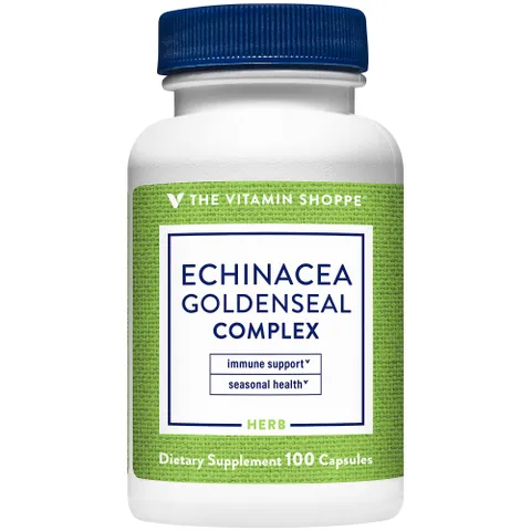 Viên uống Echinacea Goldenseal Complex The Vitamin Shoppe - Hỗ trợ tăng đề kháng, giảm cảm cúm, bảo vệ sức khỏe đổi thời tiết