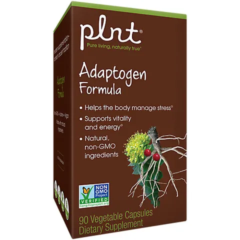 Viên uống nhân sâm hữu cơ PLNT Adaptogen Formula - Hỗ trợ tăng cường sinh lực, bồi bổ sức khỏe, 90 viên tự nhiên