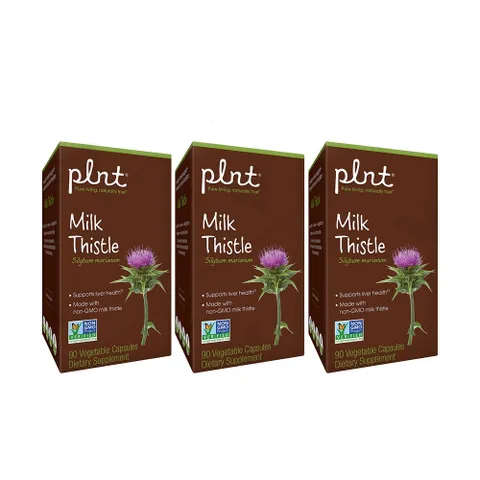 Viên uống PLNT Milk Thistle - Tăng cường chức năng gan, chống oxy hóa, giải độc gan, hỗ trợ sức khỏe gan hữu hiệu