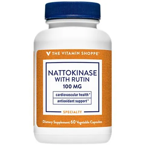 (Hàng nhập khẩu) Viên uống The Vitamin Shoppe Nattokinase With Rutin 100mg của Mỹ