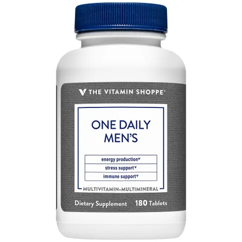 Viên Uống Vitamin Tổng Hợp Cho Nam Trên 50 Tuổi The Vitamin Shoppe One Daily Men’s 50+ - Tăng Cường Sức Khỏe, Năng Lượng, Đề Kháng