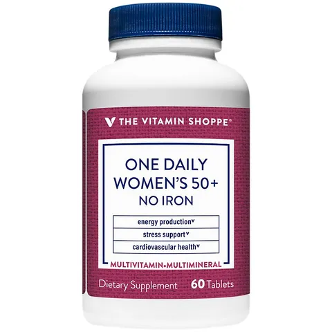 Viên uống vitamin tổng hợp The Vitamin Shoppe One Daily cho phụ nữ 50+ không chứa sắt - Hỗ trợ sức khỏe vượt trội cho nữ giới trưởng thành