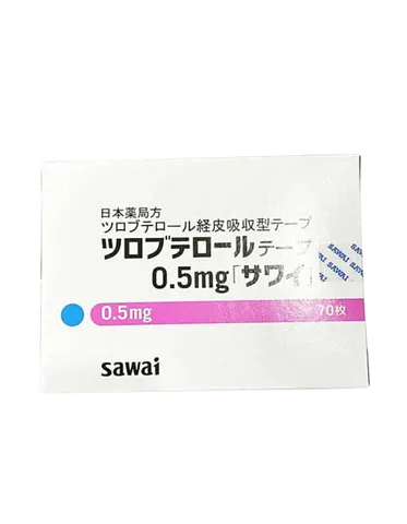 Miếng dán hỗ trợ giảm ho Sawai Tulobuterol 0.5mg Nhật Bản cho bé - Giải pháp hô hấp an toàn cho trẻ từ 6 tháng đến 3 tuổi