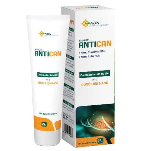 Gel Bôi Vietlife Antican - Hỗ Trợ Mờ Thâm Sẹo, Làm Mịn Da - Chiết Xuất Từ Nghệ Nano, Dành Cho Người Lớn 25g
