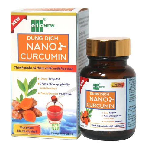 Dung dịch tinh chất nghệ OIC New Liquid Nano Curcumin 50ml - Hỗ trợ tiêu hóa và làm đẹp da hiệu quả cho sức khỏe