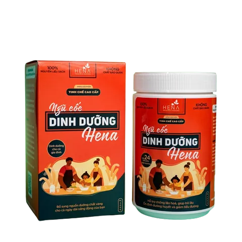 Bột Ngũ Cốc Dinh Dưỡng Hena 500g - Hỗ Trợ Sức Khỏe Từ Hơn 20 Loại Hạt Giàu Dinh Dưỡng, Tăng Cường Năng Lượng Tốt Cho Cơ Thể