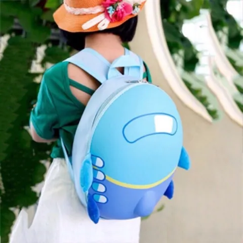 Balo Cho Bé Mô Hình Máy Bay Xanh BB Bag BB314H - Balo Nhẹ, Chắc Chắn, Thiết Kế Dễ Thương Cho Trẻ Em