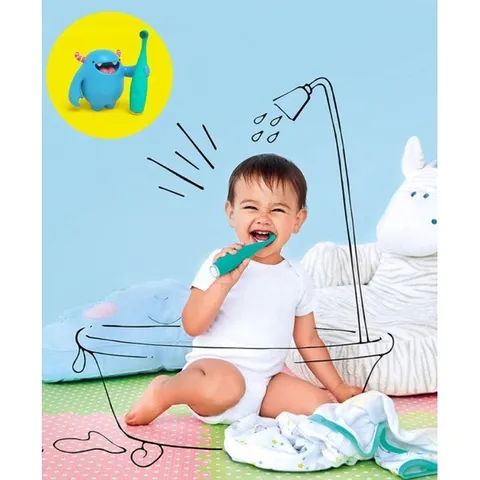 Bàn Chải Đánh Răng Điện Foreo Issa Mikro Cho Bé (0-5 Tuổi) – Công Nghệ Sonic An Toàn Và Ấm Áp, Đầu Lông Silicone Mềm Mại