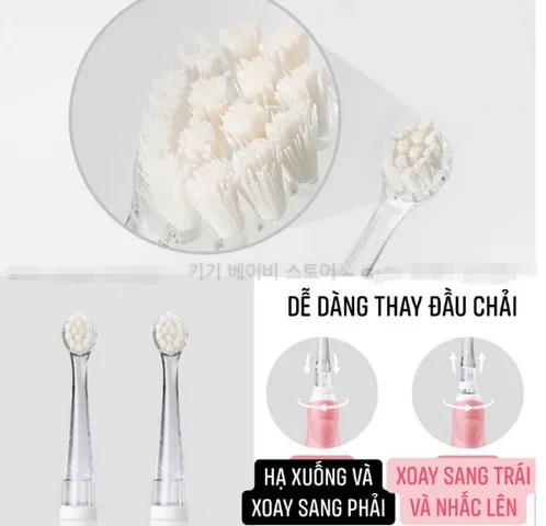Bàn Chải Đánh Răng Điện OA Penguin Cho Bé - Đầu Lưỡi Silicon, Thiết Kế Mềm, Chống Nước IPX7, Phù Hợp Với Răng Sữa, Sử Dụng Lên Tới 40 Ngày