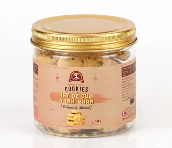 Bánh Cookies Hạt Dẻ Cười Hạnh Nhân Mamafood 150g - Snack Healthy Ngon Bổ Dưỡng, Hỗ Trợ Giảm Cân và Tiêu Hóa