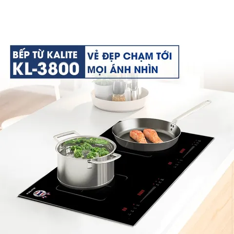 Bếp Từ Đôi Kalite KL-3800 - Sang Trọng Châu Âu, Tiết Kiệm Điện, Chức Năng Tích Hợp, Công Suất 4000W, Bảo Hành 12 Tháng
