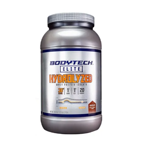 Bột Tăng Cơ BodyTech Elite Hydrolyzed Whey Protein Isolate Chocolate - 30g Protein/Khẩu Phần, Hỗ Trợ Phục Hồi Cơ Bắp Nhanh Chóng