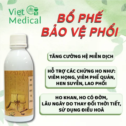Cao Uống Bổ Phế Việt Medical 280ml - Thực Phẩm Chức Năng Hỗ Trợ Giảm Ho Khan, Đờm và Tăng Cường Miễn Dịch