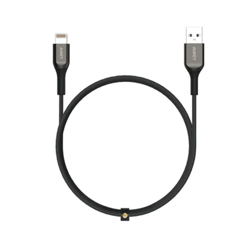 Cáp Sạc Aukey CB-AKL1/AKL2 USB A Sang Lightning Chống Đứt - Dài 1.2m/2m, Chất Liệu Kevlar Cao Cấp, Tương Thích Tất Cả Thiết Bị Apple