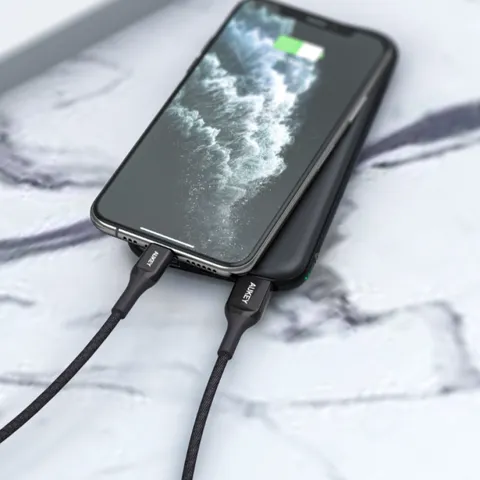 Cáp Sạc Aukey CB-AKL1/AKL2 USB A Sang Lightning Chống Đứt - Dài 1.2m/2m, Chất Liệu Kevlar Cao Cấp, Tương Thích Tất Cả Thiết Bị Apple