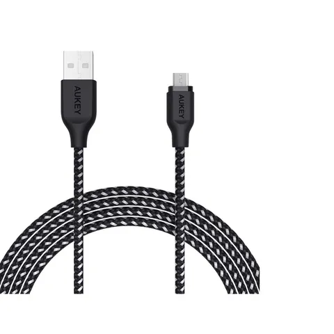 Cáp Sạc Điều Hợp Aukey CB-BAM2/BAM1 USB A Sang Micro USB 3.0/2.0, Dài 1.2m Chất Lượng Cao, Sạc Nhanh và Chống Gập Gãy