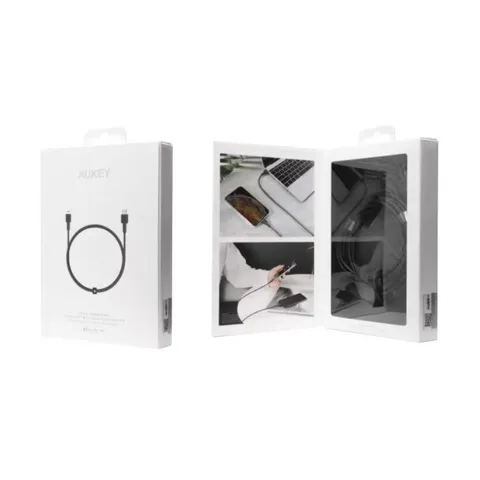 Cáp Sạc Nhanh Aukey 27W Type C Sang Lightning Bền Bỉ, Thiết Kế Không Bị Rối, Tương Thích iPhone 14, 13, 12 - Phụ Kiện Điện Thoại Chính Hãng