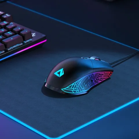 Chuột Gaming Aukey GM-F3 RGB 7200 DPI 6 Nút - Thiết Kế Mạnh Mẽ, LED Đổi Màu Tùy Chỉnh, Chuột Đa Năng Cho Game Thủ
