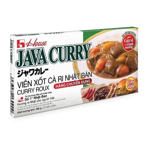 Combo 2 Hộp Viên Xốt Cà Ri Nhật Bản Java Curry 200g - Nấu Nướng Đơn Giản, Hương Vị Cay Ngon Kiểu Nhật
