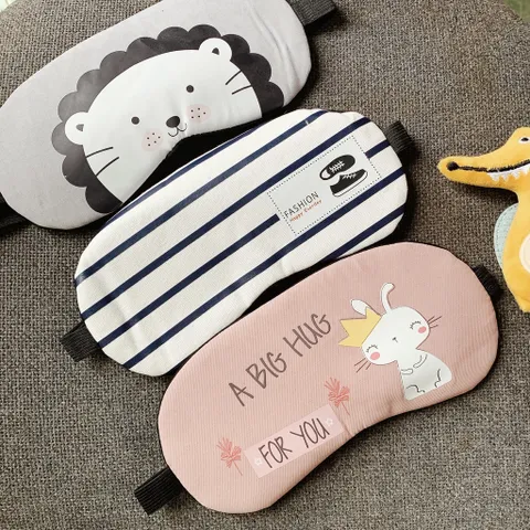 Combo 2 Miếng Bịt Mắt Ngủ Cotton Mềm Kèm Gel Lạnh Chống Mỏi - Đồ Dùng Cắm Trại & Du Lịch Thoải Mái