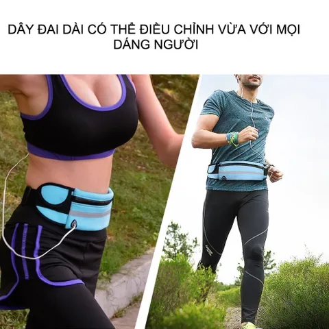 Combo 2 Túi Đeo Hông Chạy Bộ Maiye - Chống Nước, Ngăn Đựng Chai Nước, Dành Cho Nam Nữ, Thể Thao Ngoài Trời