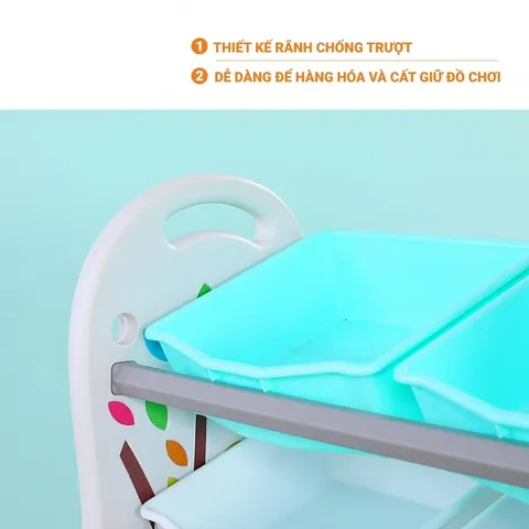 Kệ để đồ hình cây Size M Toys House WM21E121 - Kệ chữ A tiện lợi cho trẻ, nhiều ngăn phân loại đồ chơi, thiết kế đẹp, dễ di chuyển.