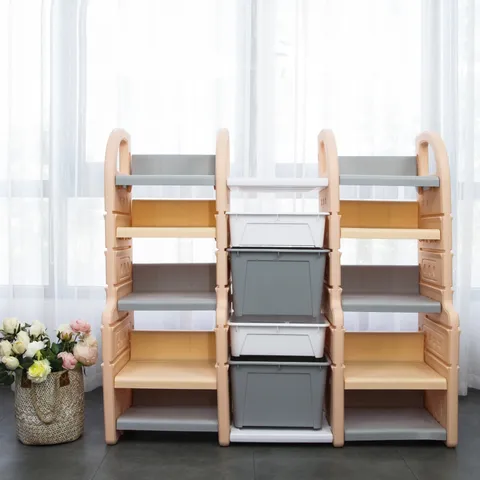 Kệ Trang Trí Đa Năng Toys House WM21E085 - Thiết Kế 3 Cột Cân Xứng, Phân Loại Đồ Dùng Hiệu Quả, Phù Hợp Cho Bé và Gia Đình