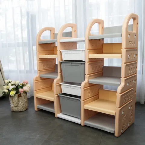 Kệ Trang Trí Đa Năng Toys House WM21E085 - Thiết Kế 3 Cột Cân Xứng, Phân Loại Đồ Dùng Hiệu Quả, Phù Hợp Cho Bé và Gia Đình