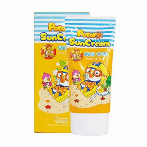 Kem Chống Nắng Pororo Sun Cream SPF 50+ PA+++ Cho Bé - Bảo Vệ Da Khỏi Tia UV, Chống Thấm Nước, Thiết Kế Đáng Yêu