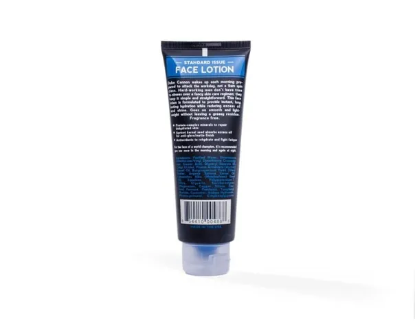 Kem Dưỡng Ẩm Duke Cannon Standard Issue Face Lotion 111ml - Chăm Sóc Da Nam Giới, Dưỡng Ẩm, Khôi Phục, Chống Oxy Hóa