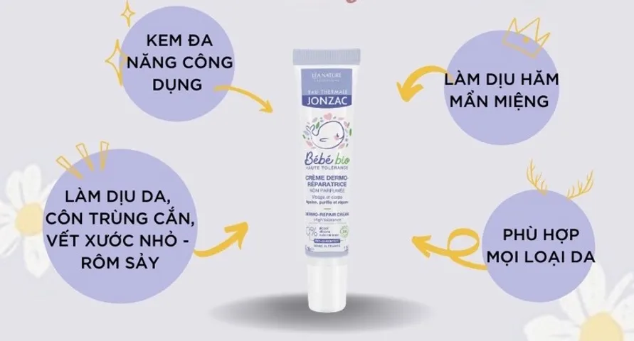 Kem Dưỡng Ẩm Ngừa Hăm Ngứa cho Bé 40ml - Eau Thermale Jonzac | Dưỡng Ẩm, Làm Dịu Da Nhạy Cảm, Thích Hợp Mọi Loại Da