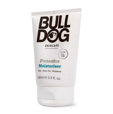 Kem Dưỡng Chống Nắng Bulldog Protective Moisturiser SPF15 cho Nam – Bảo Vệ và Cấp Ẩm Da Chuyên Dụng, Dung Tích 100ml