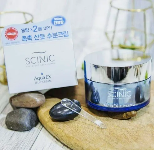 Kem Dưỡng Ẩm Scinic Aqua EX Jelly Cream 100ml - Hỗ Trợ Cấp Ẩm, Làm Mềm Da, Phù Hợp Mọi Loại Da, Kết Cấu Nhẹ, Thấm Nhanh