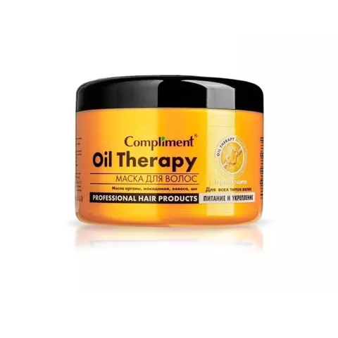 Kem ủ Tóc Compliment Oil Therapy 500ml - Phục Hồi Tóc Hư Tổn, Siêu Mềm Mượt, Chứa Dầu Argan, Chất Kem Đặc, Dưỡng Tóc Khỏe Mạnh.