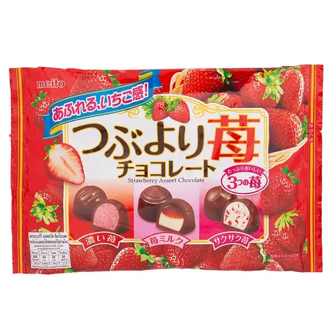 Kẹo Socola Tươi Thập Cẩm Meito Nhật Bản - Hương Vị Chocolate Nguyên Chất, Gói 150g, Quà Tặng Ngọt Ngào Cho Người Yêu Thích Bánh Kẹo