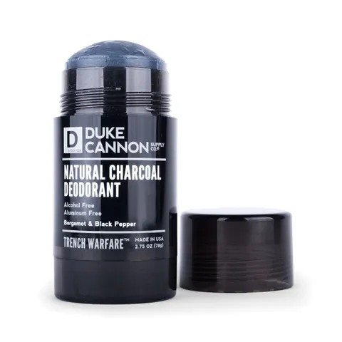 Lăn Khử Mùi Nam Duke Cannon Trench Warfare Natural Charcoal Deodorant - Hương Bergamot & Tiêu Đen, Khử Mùi 12 Giờ, An Toàn Cho Da Nhạy Cảm