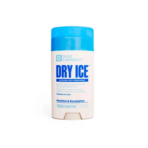 Lăn Khử Mùi Duke Cannon Dry Ice Cooling - Khử Mùi Chống Đổ Mồ Hôi, Hương Menthol & Bạch Đàn, 75g - Duy Trì Hương Thơm 24 Giờ