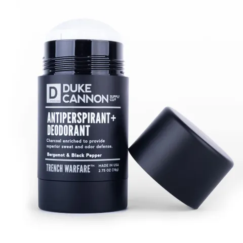 Lăn Khử Mùi Duke Cannon Trench Warfare Antiperspirant+ Deodorant - Giữ Vùng Nách Khô Thoáng 12 Giờ Với Than Hoạt Tính