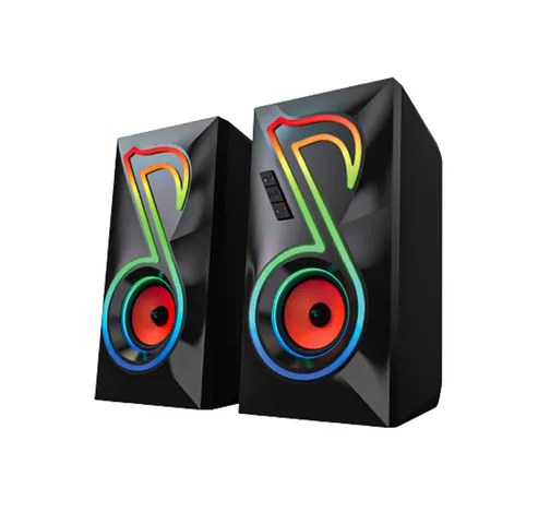 Loa Máy Tính Để Bàn VS-112 – Âm Thanh Bass Mạnh Mẽ Với Đèn LED RGB Sống Động, Thiết Kế Hiện Đại, Phụ Kiện Máy Tính Chất Lượng Cao