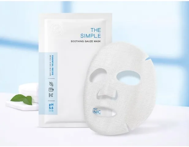 Mặt Nạ Dưỡng Da Scinic The Simple Soothing Gauze Mask 25ml - Hỗ Trợ Làm Dịu, Cấp Ẩm Cho Da Nhạy Cảm, Chiết Xuất Tự Nhiên