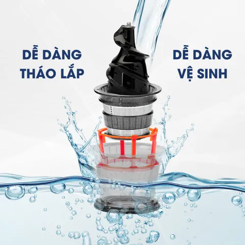 Máy Ép Chậm Kalite KSJ4412 350ml - Máy Ép Trái Cây Tốc Độ Thấp, Công Suất 200W, Giữ Dưỡng Chất Tốt Nhất